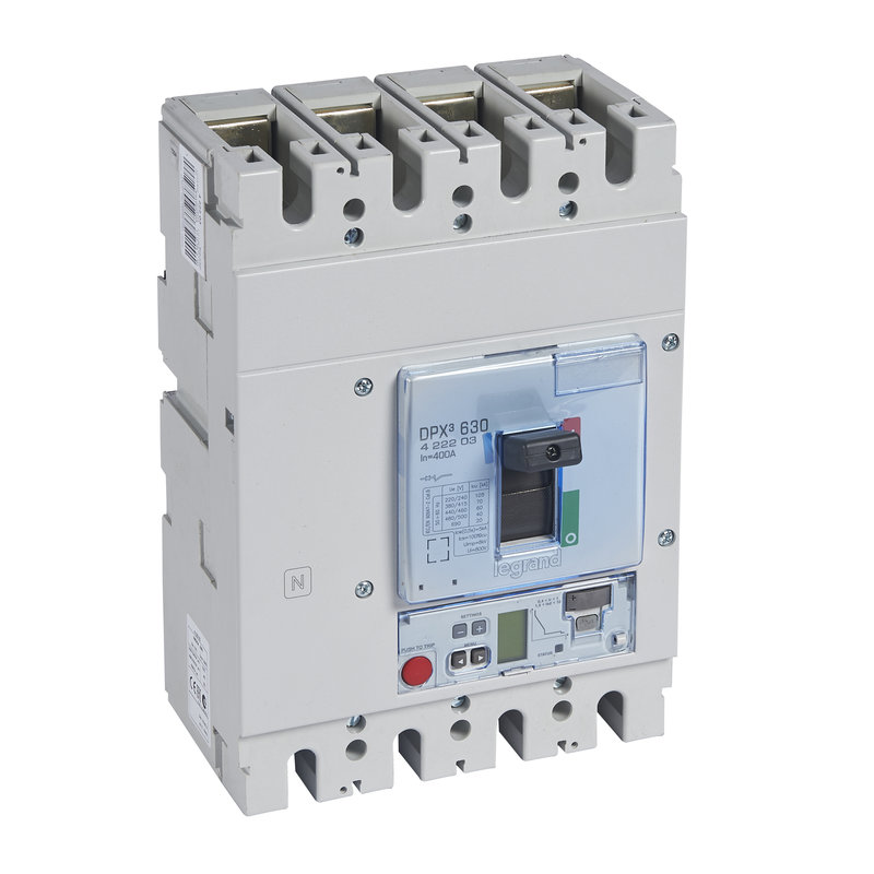 Legrand 422203 - Disjoncteur électronique Sg - unité de mesure DPX³630 Icu 70kA 400V~ - 4P 400A