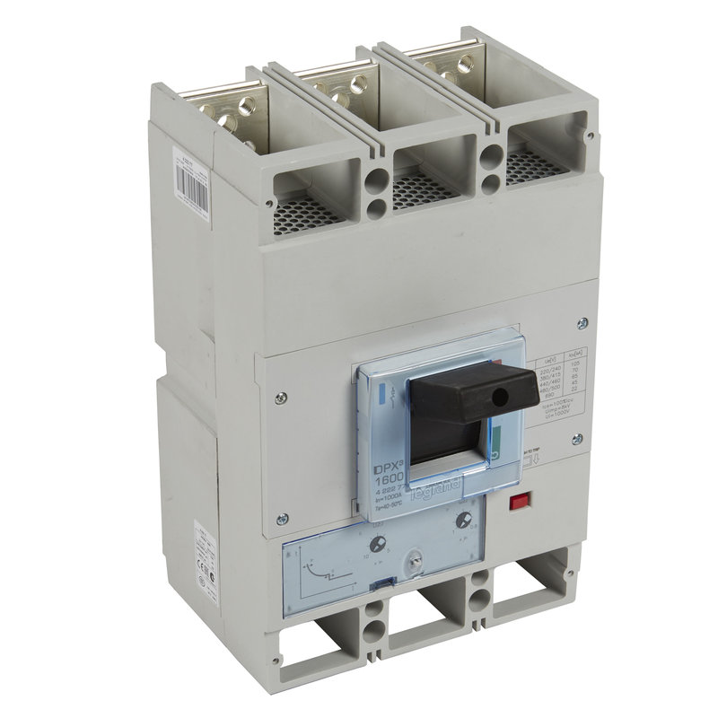 Legrand 422277 - Disjoncteur magnétothermique DPX³1600 pouvoir de coupure 70kA 400V~ - 3P - 1000A