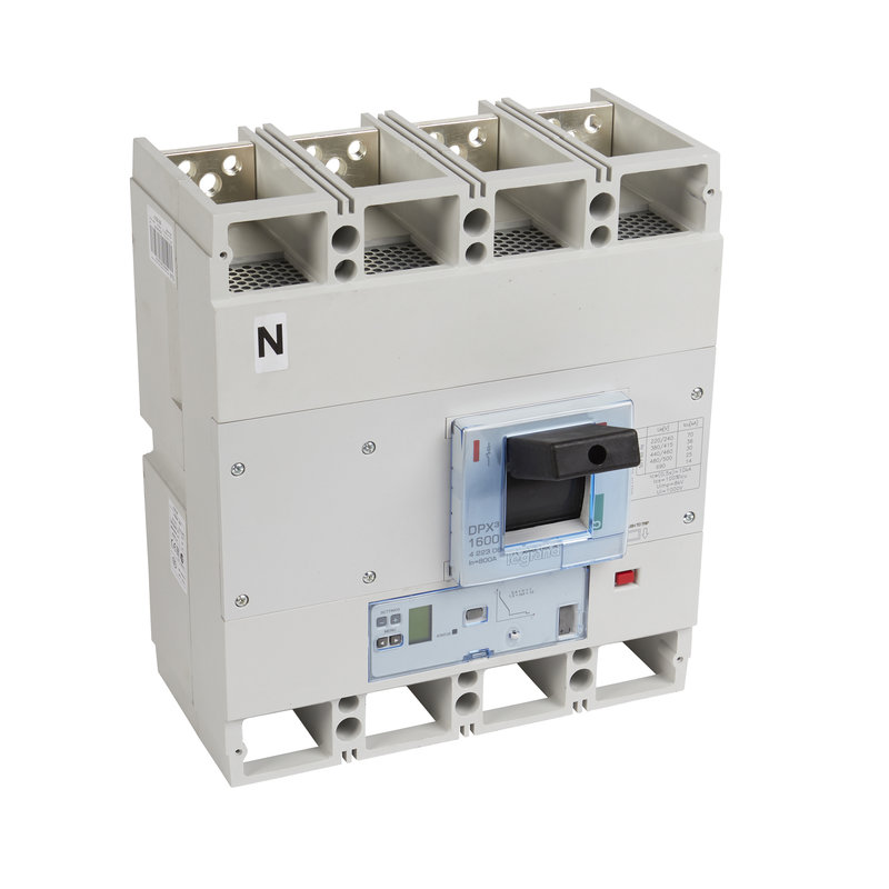 Legrand 422306 - Disjoncteur électronique S2 DPX³1600 pouvoir de coupure 36kA 400V~ - 4P - 800A