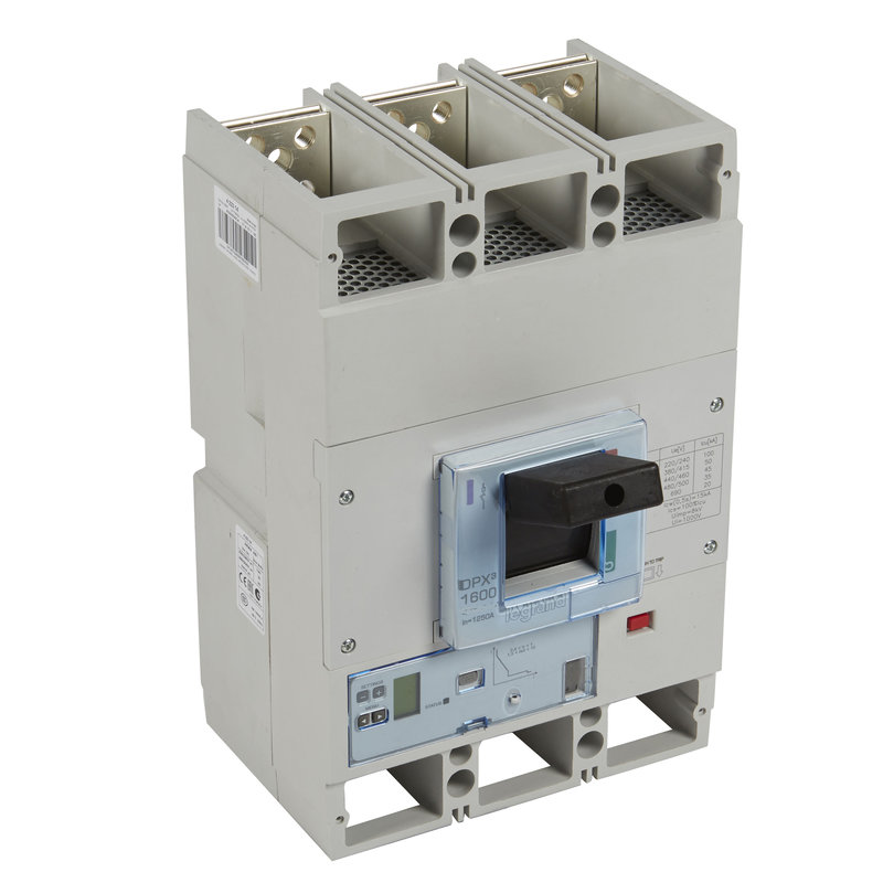 Legrand 422325 - Disjoncteur électronique S2 DPX³1600 pouvoir de coupure 70kA 400V~ - 3P - 1000A