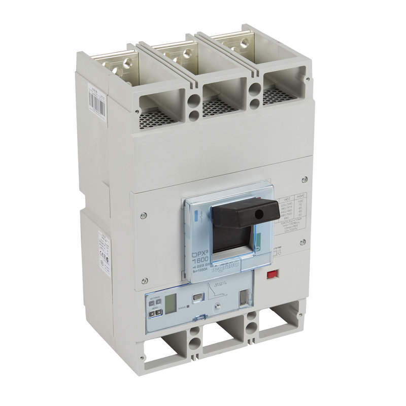 Legrand 422326 - Disjoncteur électronique S2 DPX³1600 pouvoir de coupure 70kA 400V~ - 3P - 1250A