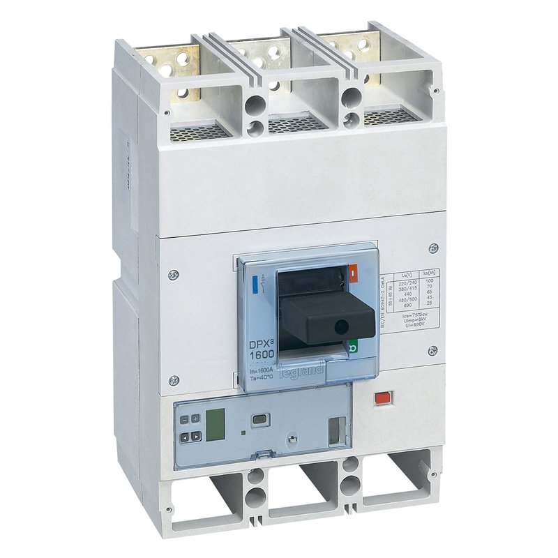 Legrand 422471 - Disjoncteur électronique Sg - unité de mesure DPX³1600 Icu 70kA 400V~ - 3P 1600A