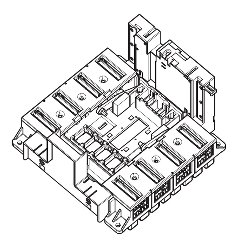 Legrand 422586 - Base prises avant pour DPX³1600 3P rendu débrochable par un mécanisme Débro-lift