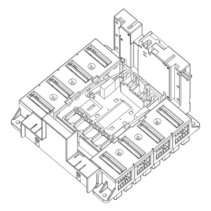 Legrand 422589 - Base prises arrière pour DPX³1600 4P rendu débrochable par mécanisme Débro-lift