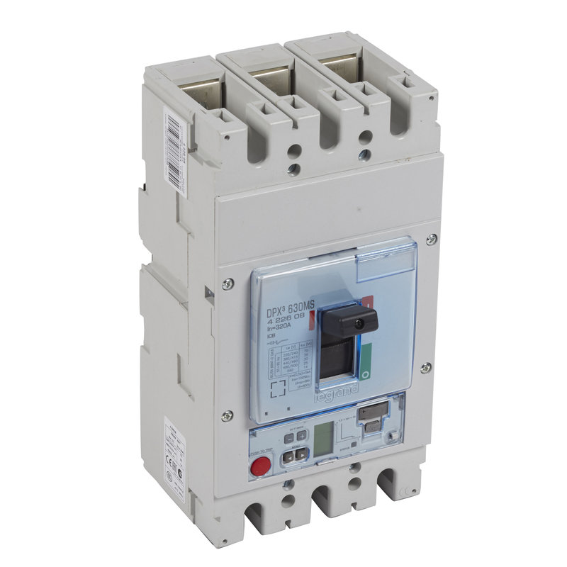 Legrand 422608 - Disjoncteur magnétique réglable seul DPX³630 électronique Icu 36kA 400V~-3P-320A