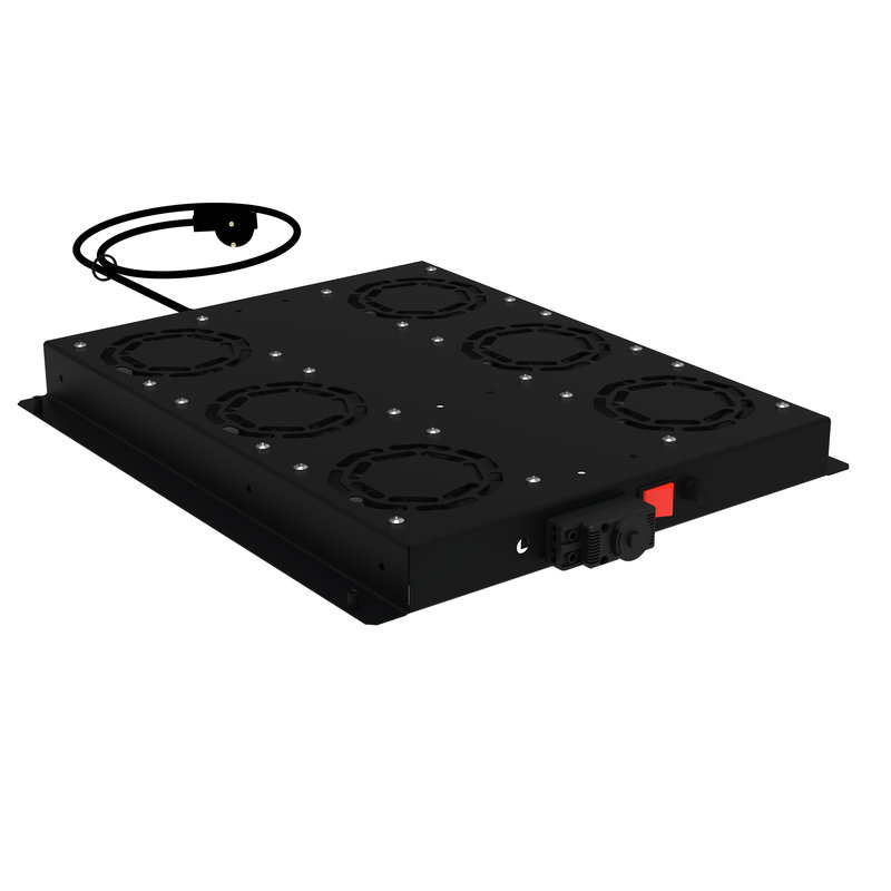Legrand 446903 - Plaque avec 6 ventilateurs, thermostat analogique et 1 prise 2P+T pour Linkeo DC