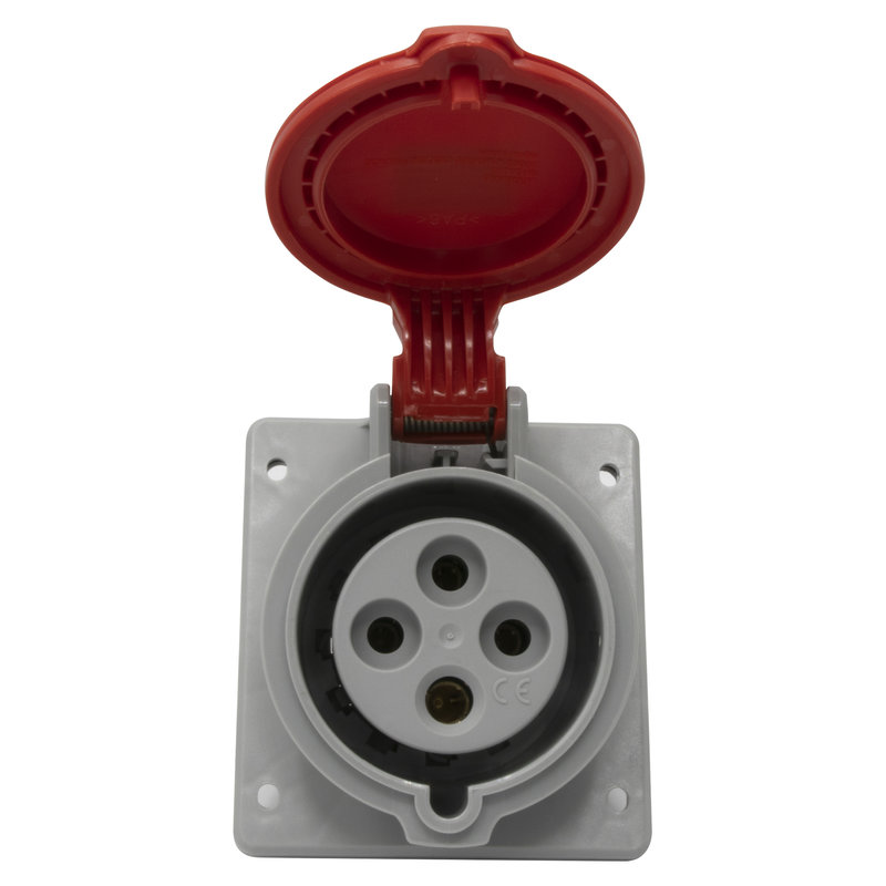 Legrand 555288 - Prise à entraxes unifiés fixe P17 IP44 32A - 380V~ à 415V~ - 3P+T