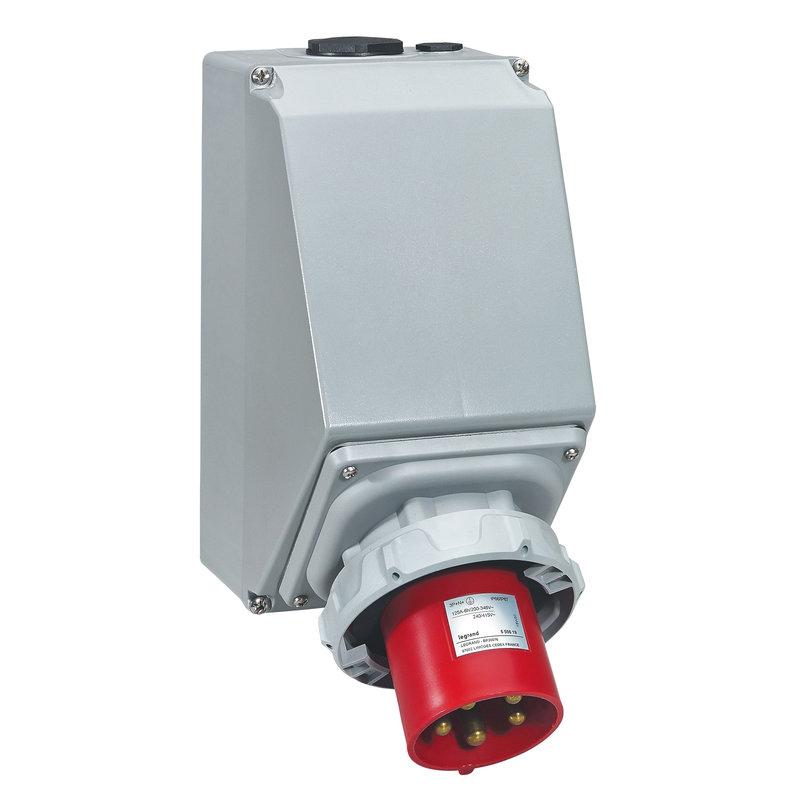 Legrand 555619 - Fiche inclinée P17 IP66/67 125A - 380V~ à 415V~ - 3P+N+T