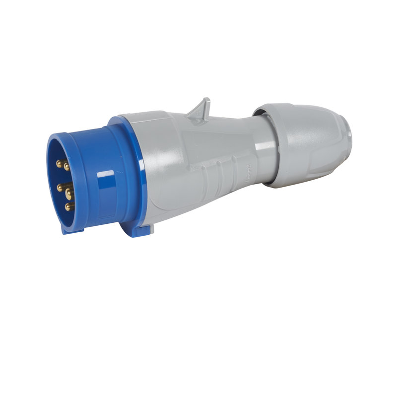 Legrand 555126 - Fiche droite 4P+T - IP44 - 200V à 250V 16A
