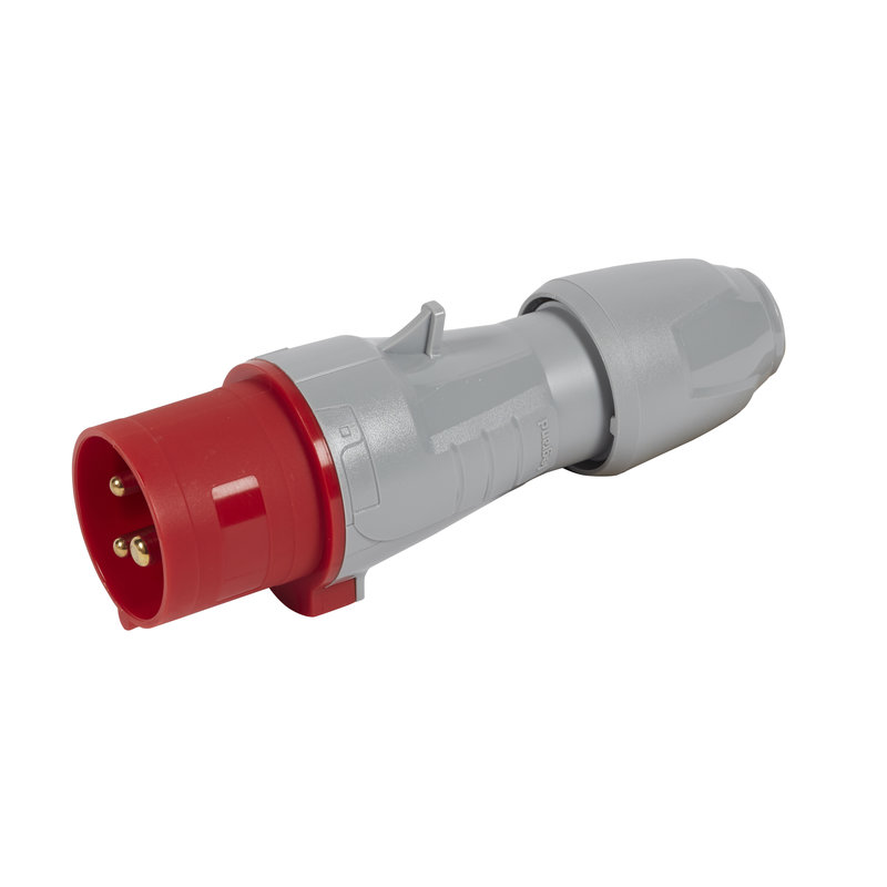 Legrand 555127 - Fiche droite 2P+T- IP44 - 380V à 415V 16A