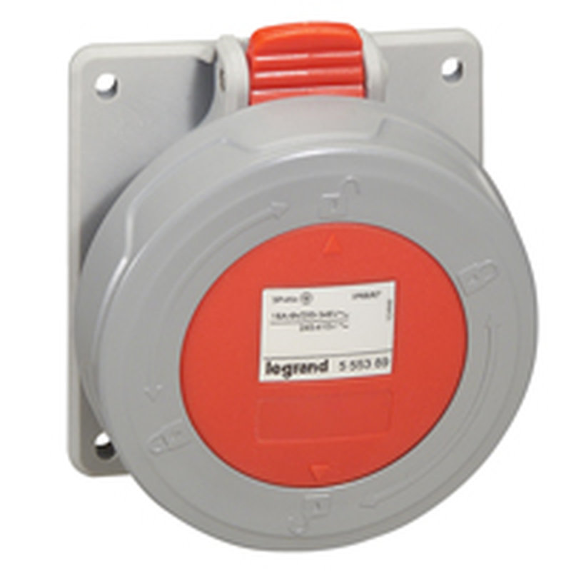 Legrand 555488 - Prise à entraxes unifiés P17 IP66/67 32A - 380V~ à 415V~ - 3P+T