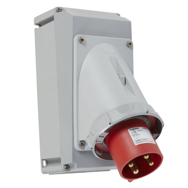 Legrand 555518 - Fiche inclinée P17 IP66/67 63A - 380V~ à 415V~ - 3P+T