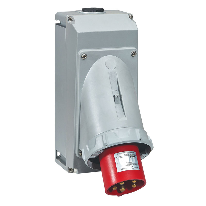 Legrand 555519 - Fiche inclinée P17 IP66/67 63A - 380V~ à 415V~ - 3P+N+T