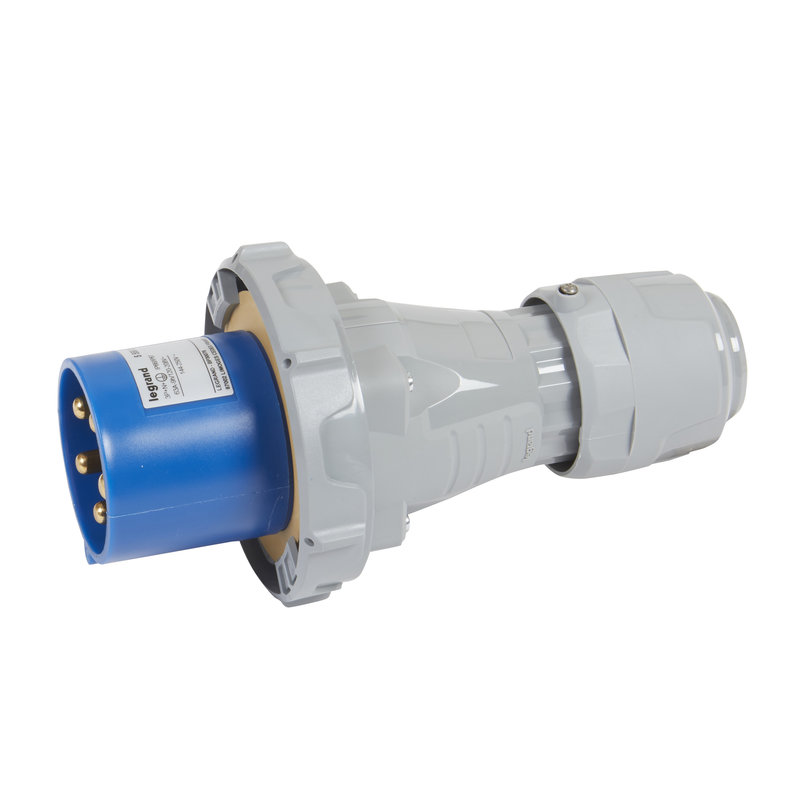 Legrand 555526 - Fiche droite P17 Tempra Pro IP67 4P+T 63A 230V