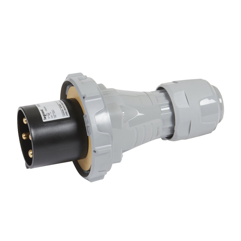 Legrand 555532 - Fiche droite P17 Tempra Pro IP67 3P+T 63A 500V