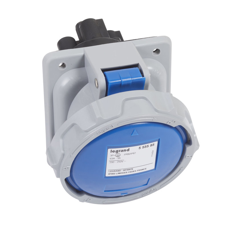 Legrand 555585 - Socle de tableau 3P+T P17 63A 230V IP66/67