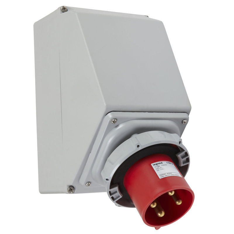Legrand 555618 - Fiche inclinée P17 IP66/67 125A - 380V~ à 415V~ - 3P+T