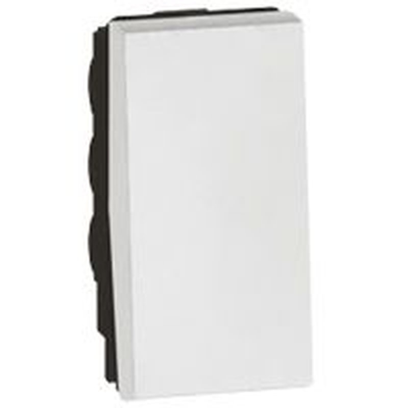 Legrand 572000 - BOUTON POUSSOIR UNIPOLAIRE 6A 1 MODULE ARTEOR CARRE BLANC