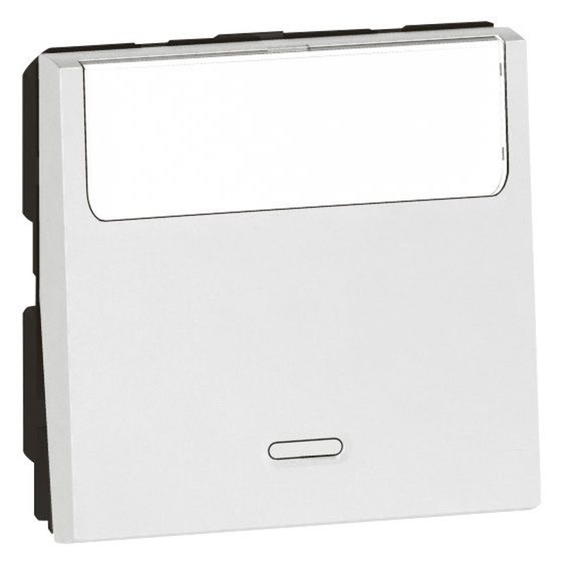 Legrand 572037 - INTERRUPTEUR VV TEMOIN PORTE-ETIQUETTE 10AX 2 MODULES ARTEOR CARRE BLANC