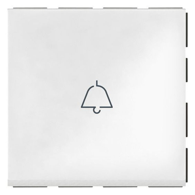 Legrand 572056 - BOUTON POUSSOIR SONNETTE 2 MODULES ARTEOR CARRE BLANC