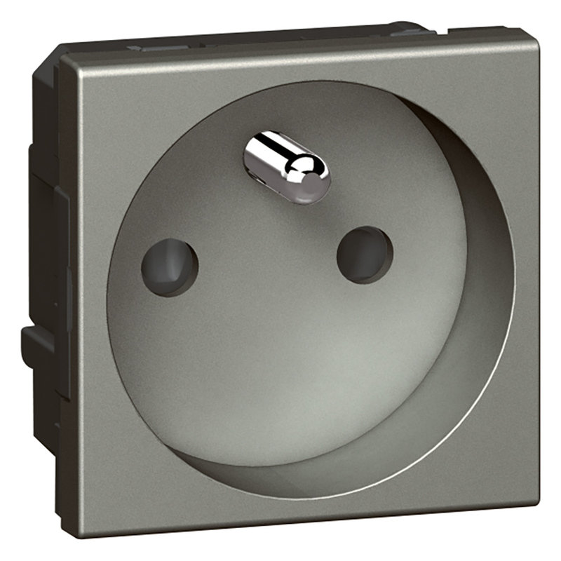 Legrand 572521 - PRISE DE COURANT 2P+T 10/16A A ECLIPSES ARTEOR CARRE MAGNESIUM