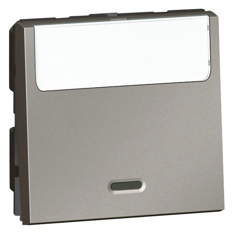 Legrand 572537 - INTERRUPTEUR VV TEMOIN PORTE-ETIQUETTE 10AX 2 MODULES ARTEOR CARRE MAGNESIUM
