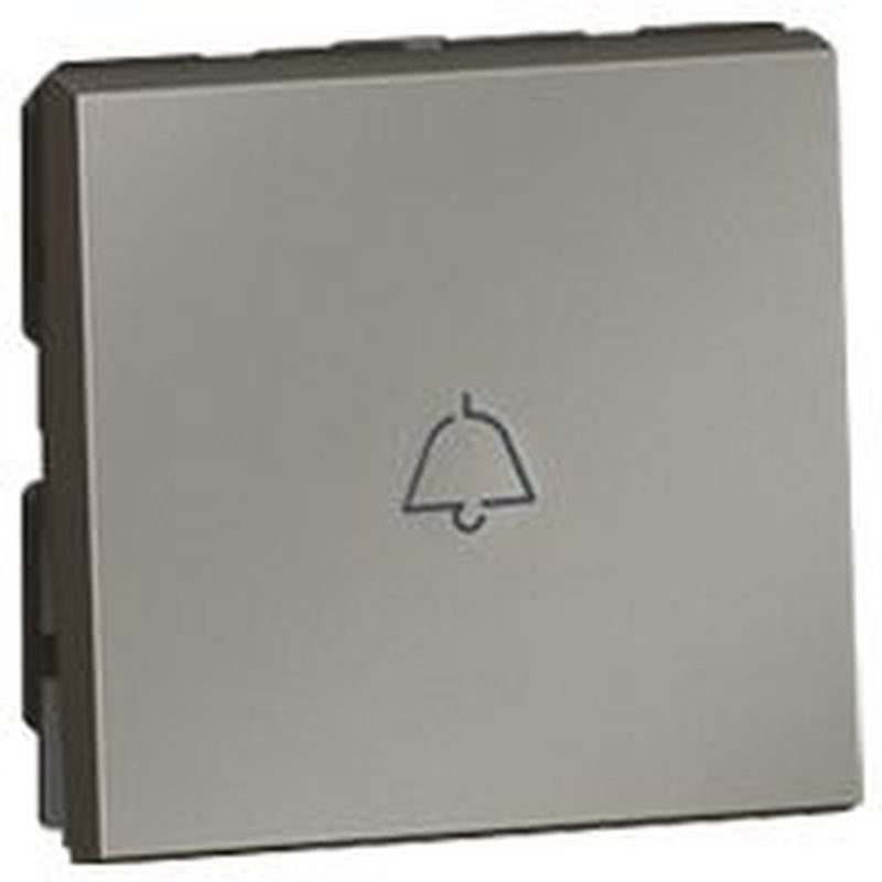 Legrand 572556 - 6A 1 WAY BELL PUSH 2 MODULES ARTEOR CARRE MAGNESIUM