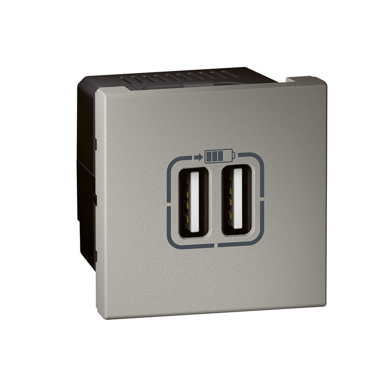 Legrand 572578 - CHARGEUR DOCK 2 MODULES 3A 15W MG