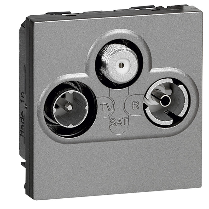 Legrand 572672 - PRISE TV-FM-SAT ARTEOR FINITION CARRE MAGNESIUM