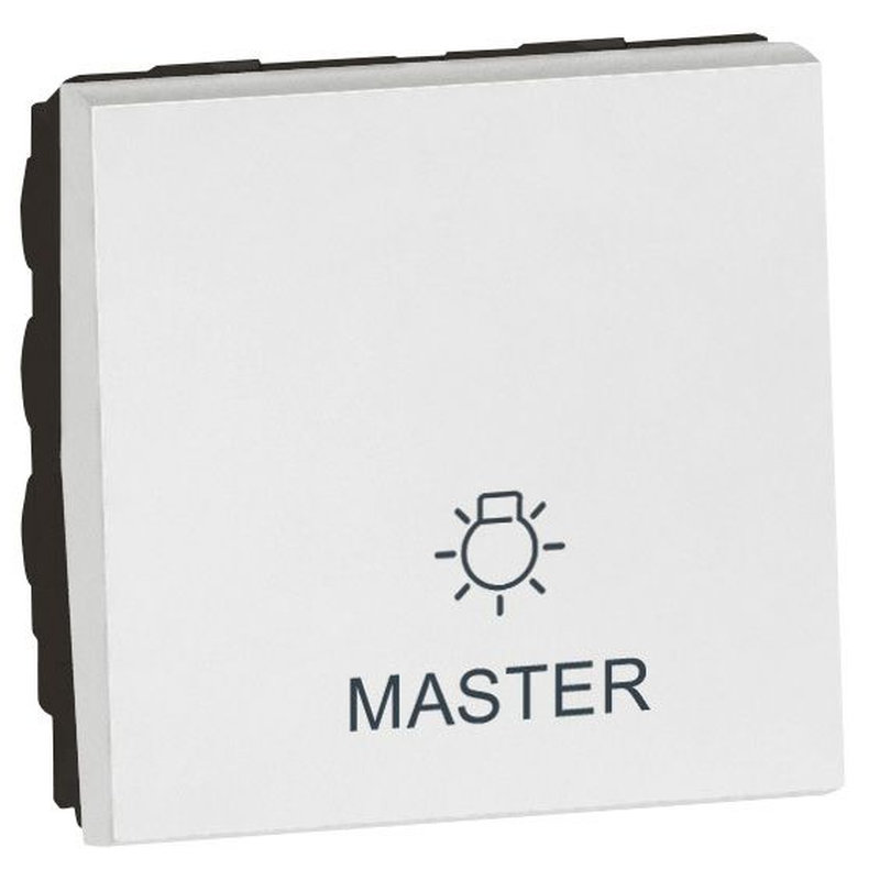 Legrand 573284 - SWITCH FOR LIGHTS (ON/OFF OF ALL LIGHTS) MASTER 2 MODULES WITH ICONS SQ W