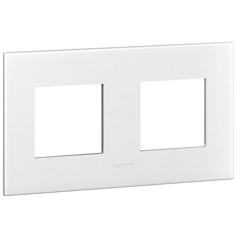 Legrand 575020 - PLAQUE DE FINITION ARTEOR 2X2 MODULES CARRE BLANC