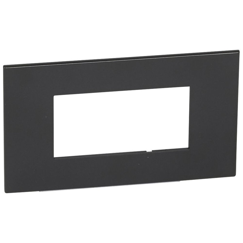 Legrand 575032 - PLAQUE DE FINITION ARTEOR 4 MODULES CARRE GRAPHITE