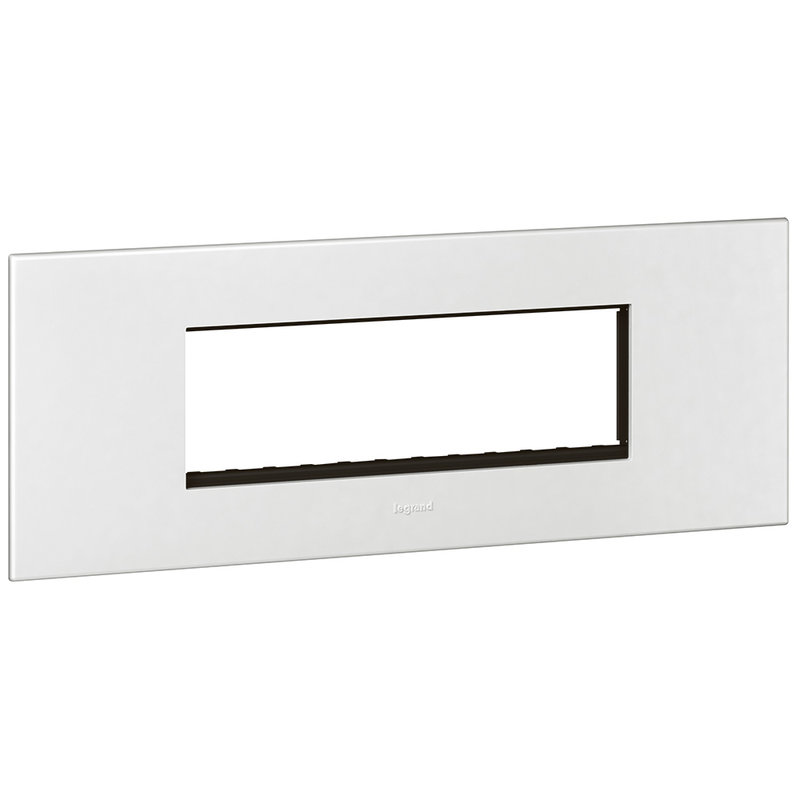 Legrand 575040 - PLAQUE DE FINITION ARTEOR 6 MODULES CARRE BLANC