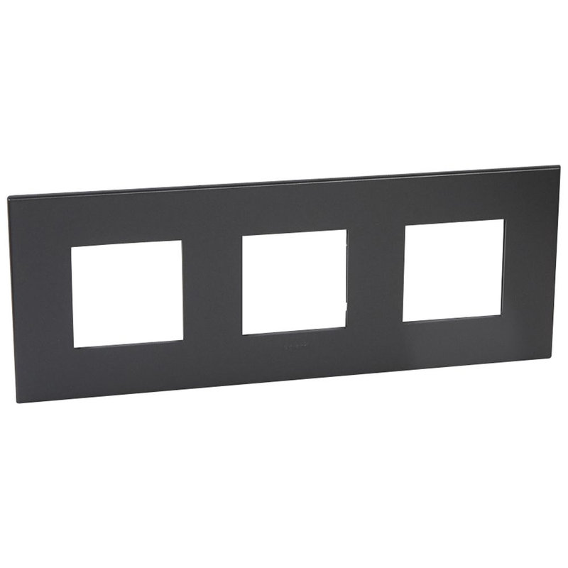 Legrand 575052 - PLAQUE DE FINITION ARTEOR 3X2 MODULES CARRE GRAPHITE