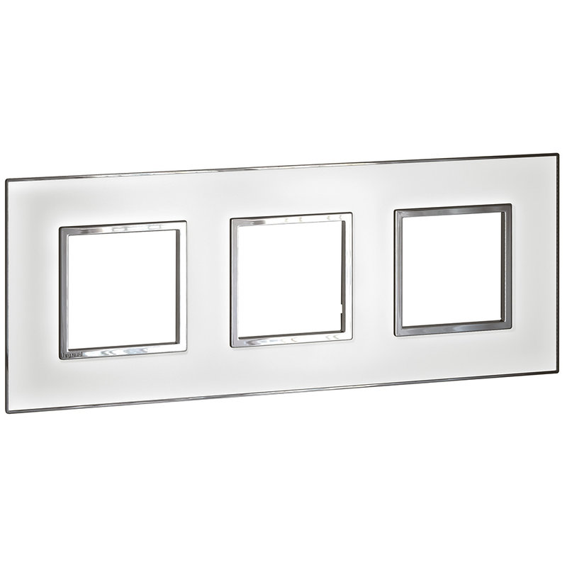 Legrand 575054 - PLAQUE DE FINITION ARTEOR 3X2 MODULES CARRE MIRROR WHITE