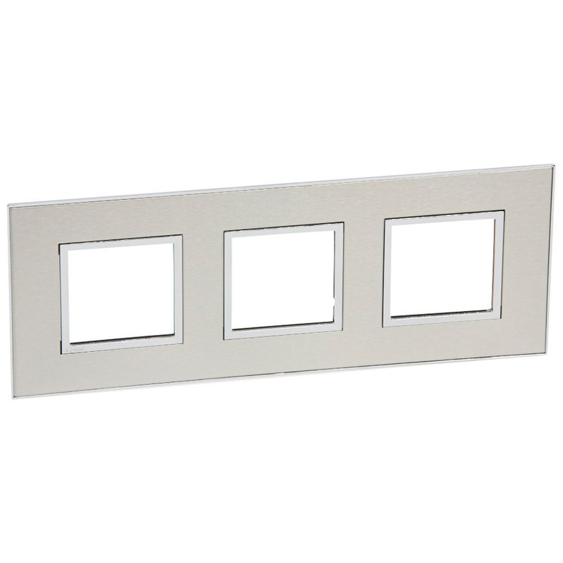 Legrand 575056 - PLAQUE DE FINITION ARTEOR 3X2 MODULES CARRE STAINLESS STEEL