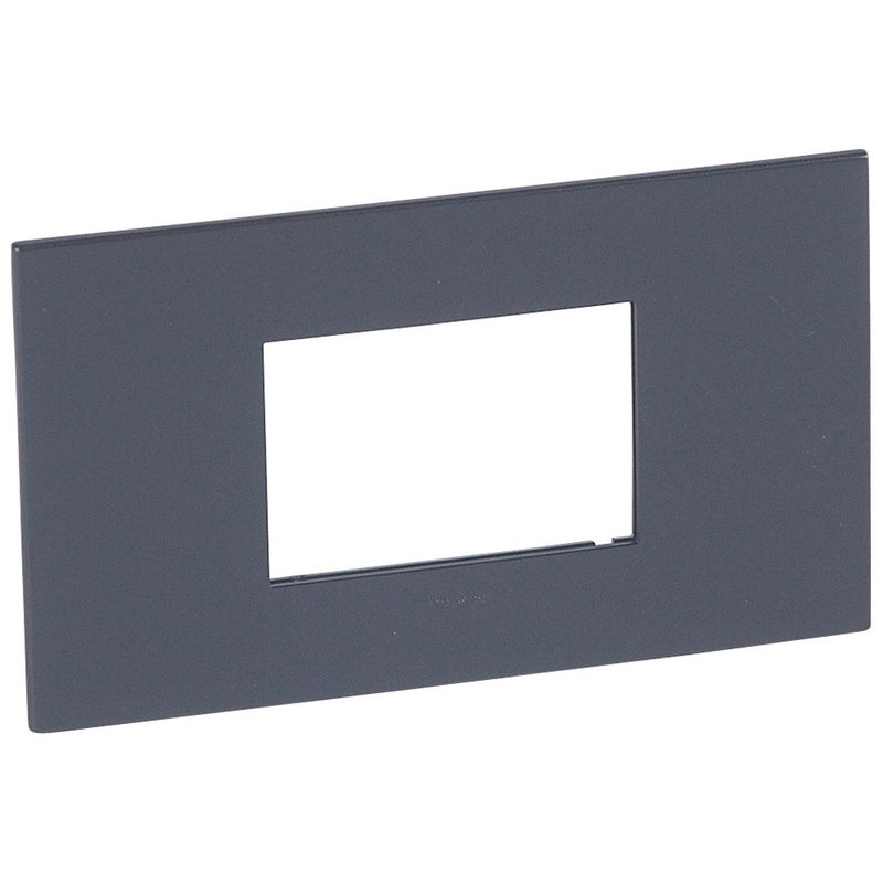 Legrand 575072 - PLAQUE DE FINITION ARTEOR 3 MODULES CARRE GRAPHITE