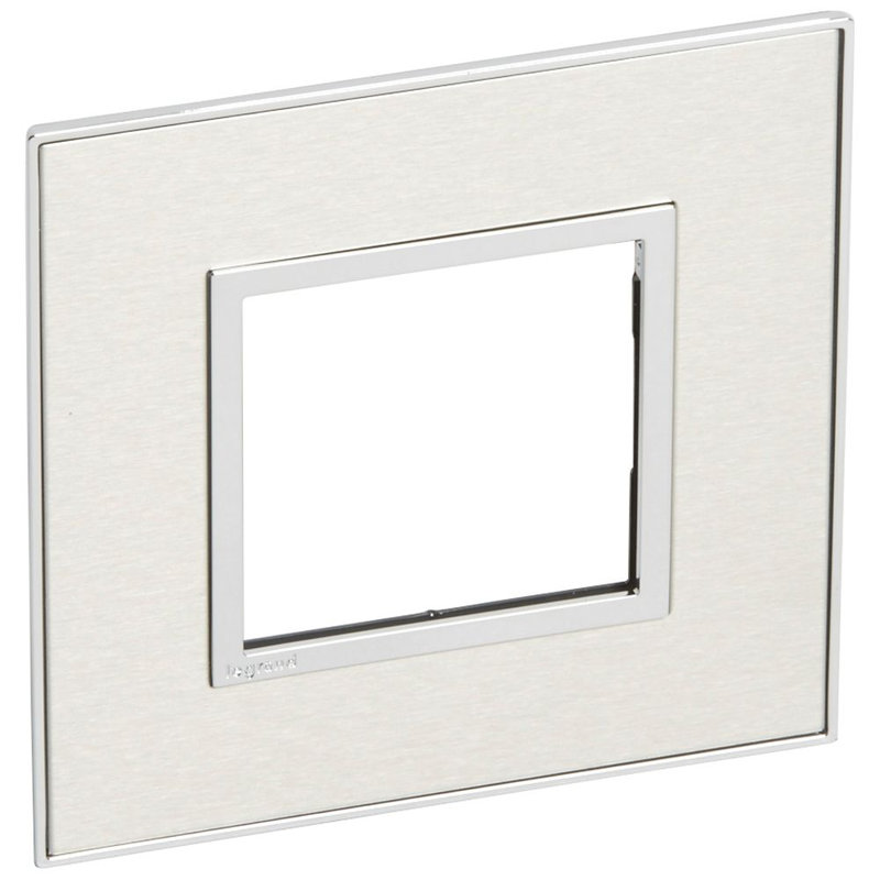 Legrand 576566 - PLAQUE DE FINITION 2 ARTEOR CARRE MOD FB-SCH ACIER INOXYDABLE