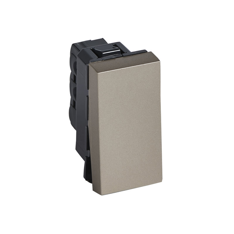 Legrand 570004 - INTERRUPTEUR UNIPOLAIRE 10AX 1 MODULE ARTEOR CARRE CHAMPAGNE