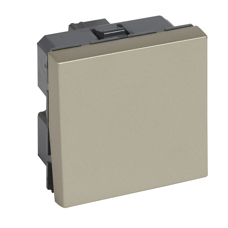 Legrand 570034 - INTERRUPTEUR 10AX 2 MODULES ARTEOR CARRE CHAMPAGNE
