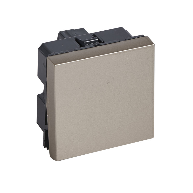 Legrand 570035 - INTERRUPTEUR VA-ET-VIENT 10AX 2 MODULES ARTEOR CARRE CHAMPAGNE