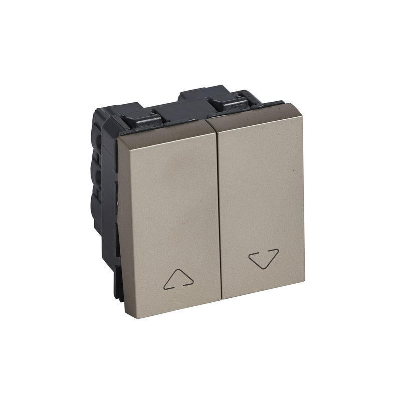 Legrand 570054 - DOUBLE INTERRUPTEUR VOLET ROULANT ARTEOR CARRE CHAMPAGNE