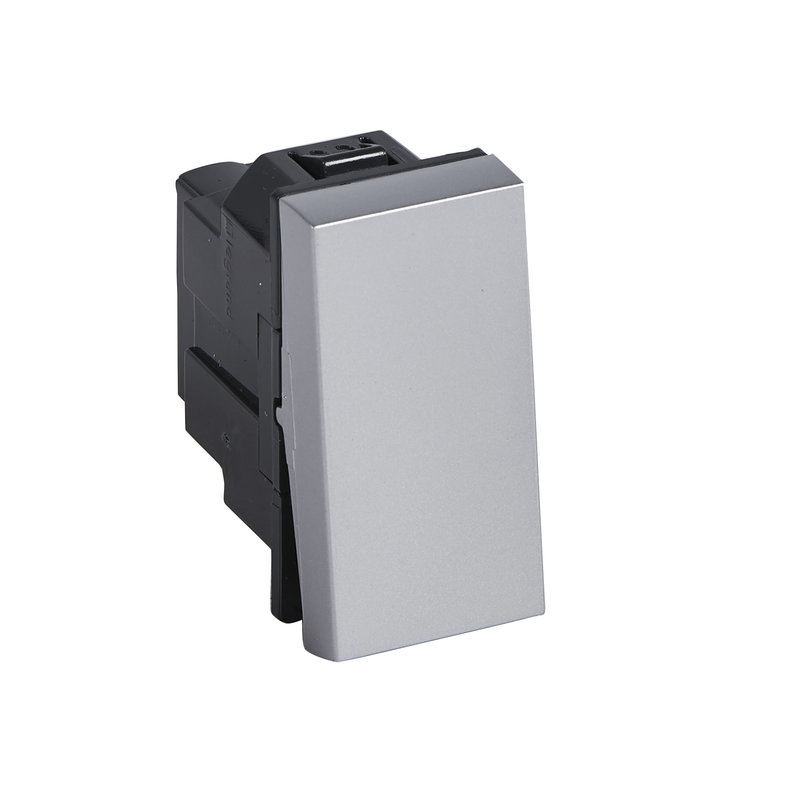 Legrand 571008 - PERMUTATEUR 10A 1 MODULE CARRE ARTEOR SOFT ALU