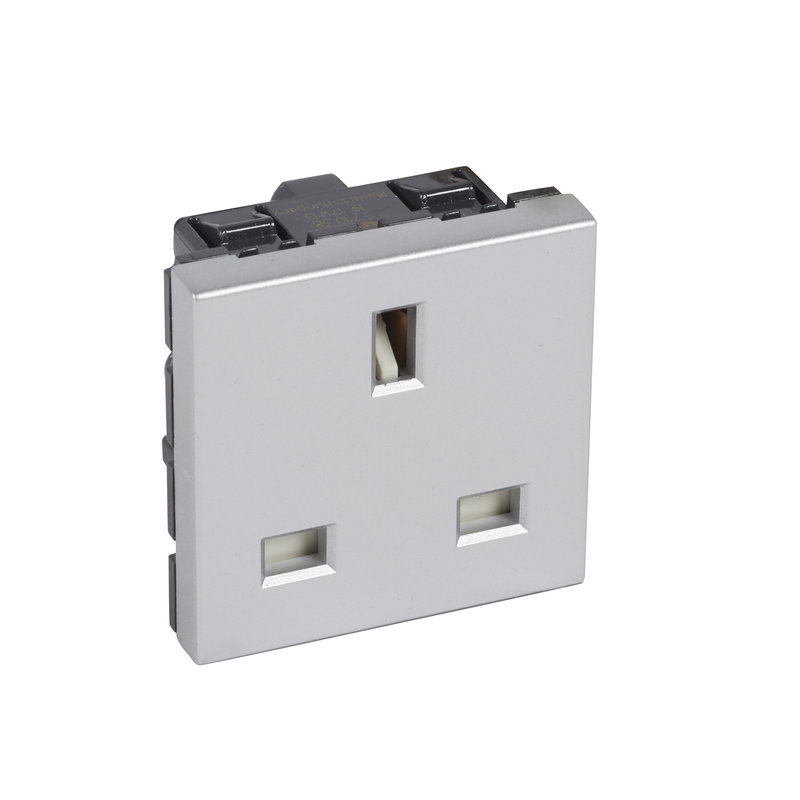 Legrand 571038 - PRISE DE COURANT 2P+T 13A ECLIPSE CARRE ARTEOR SOFT ALU