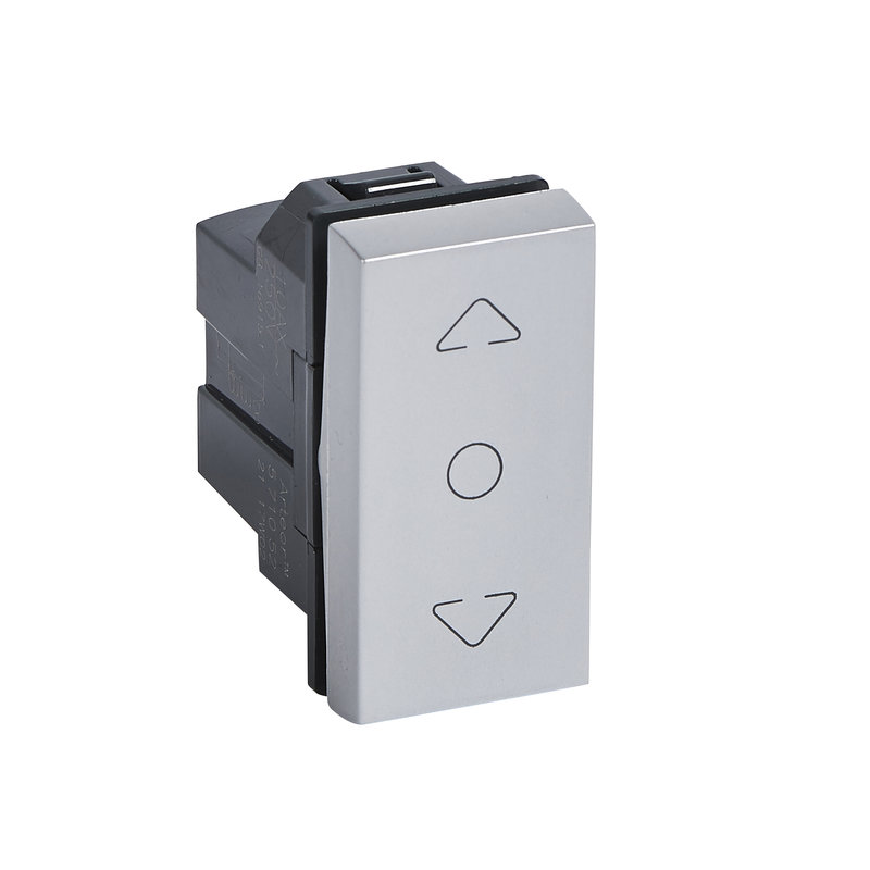 Legrand 571052 - INTERRUPTEUR VOLET ROULANT 1 MODULE CENTER OFF CARRE ARTEOR SOFT ALU