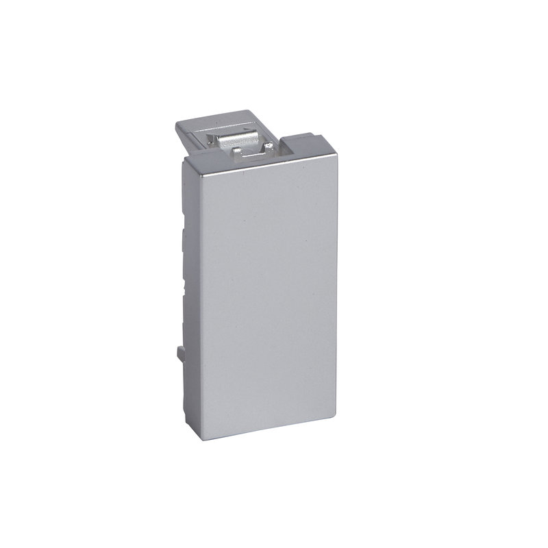 Legrand 571060 - OBTURATEUR 1 MODULE CARRE ARTEOR SOFT ALU