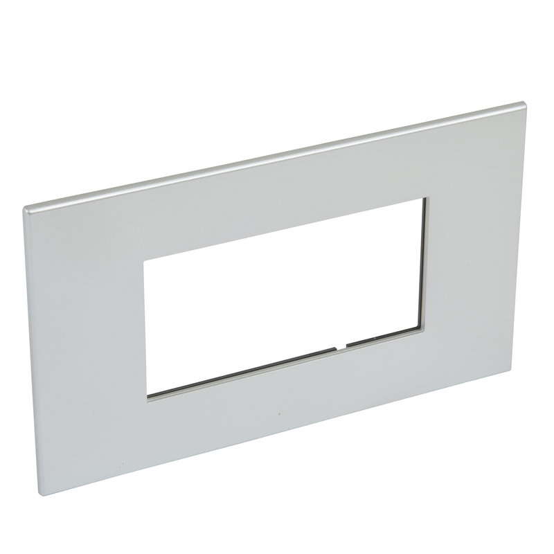 Legrand 571414 - PLAQUE DE FINITION ARTEOR 4 MODULES CARRE ARTEOR SOFT ALU