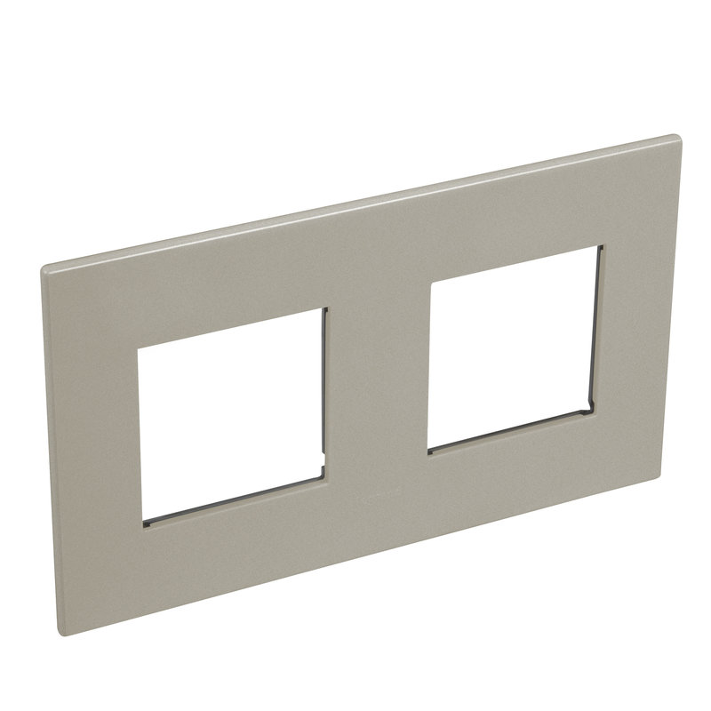 Legrand 571583 - PLAQUE DE FINITION ARTEOR 2X2 MODULES ARTEOR CARRE CHAMPAGNE