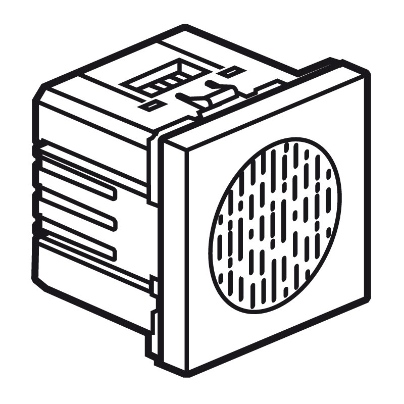 Legrand 572207 - FONCTION BUZZER 230V 2 MODULES ARTEOR CARRE BLANC