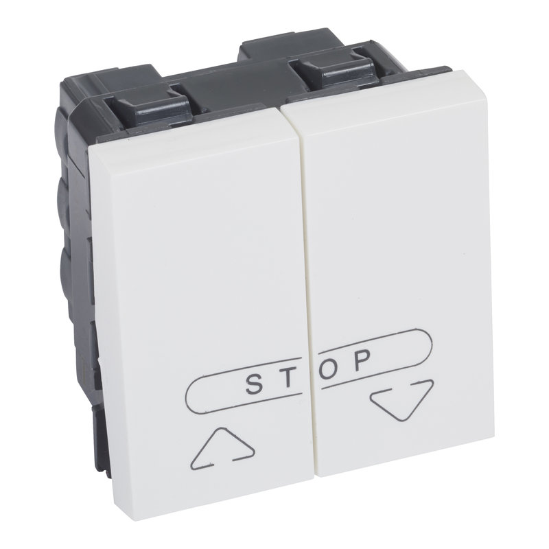 Legrand 572219 - DOUBLE PUSH FOR ELECTRIC SHUTTER SQUAR E WHITE